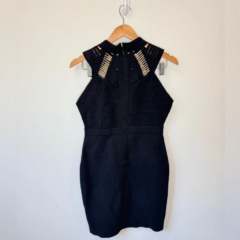 Fashion Nova Bandage Midi Black Dress (M) - Picture 5 of 8